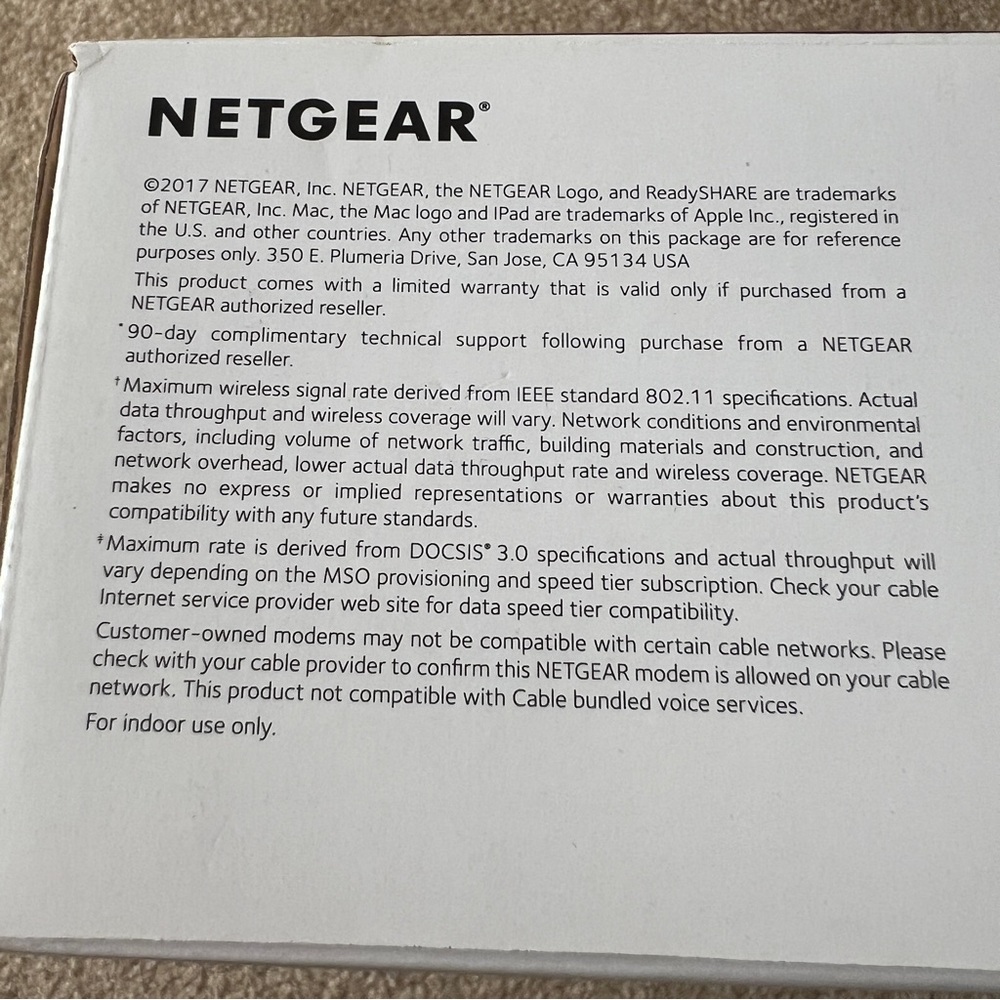 NETGEAR N300 New WiFi Cable Modem Router Black - Picture 5 of 12
